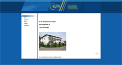 Desktop Screenshot of elta-gmbh.com